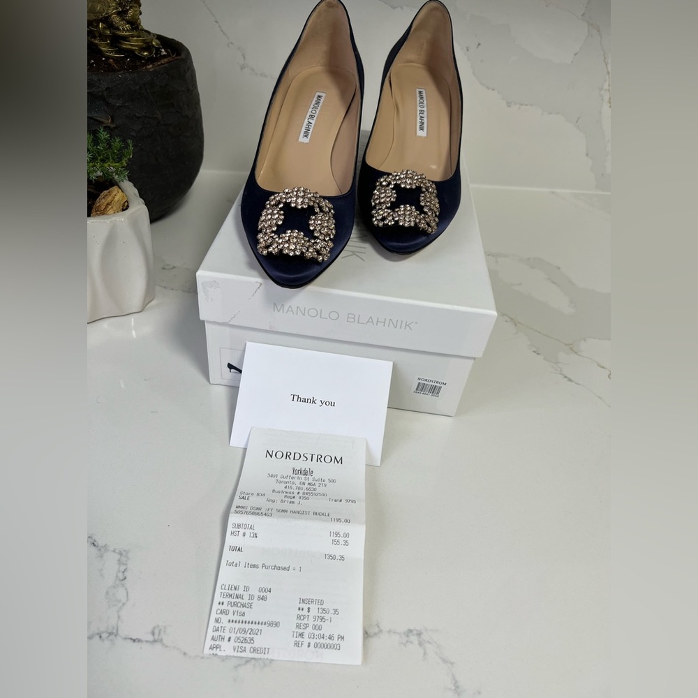 Authentic MANOLO BLAHNIK. Hangisi 50’ inch heel. - Picture 3 of 9